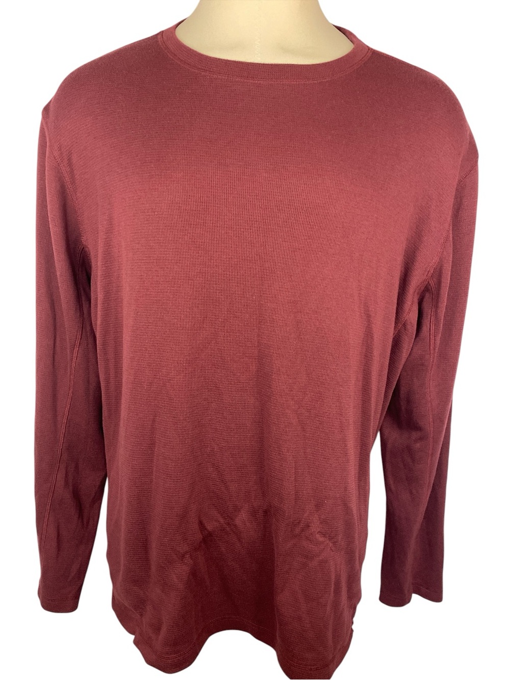 Magellan Outdoors Men's Long-Sleeve Crewneck Shirt - Brick Red 3Xl